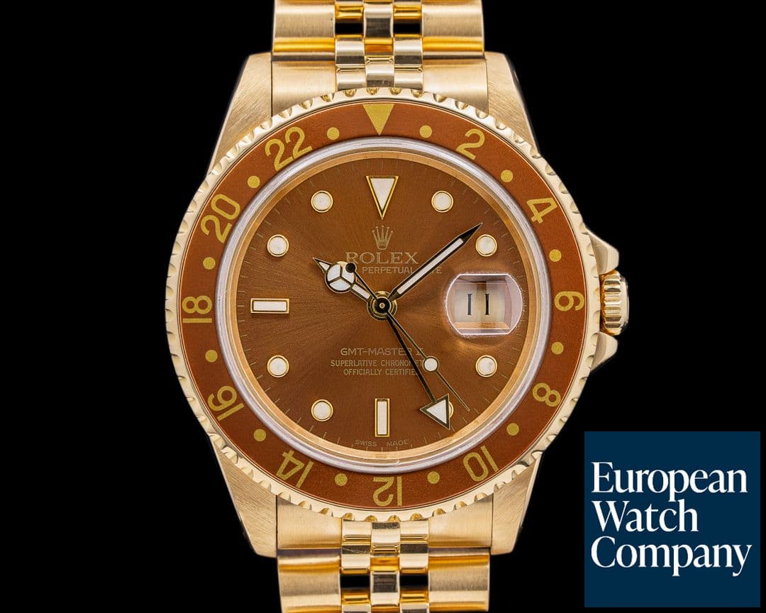 Image of Rolex GMT Master 16758 18k Yellow Gold Jubilee 