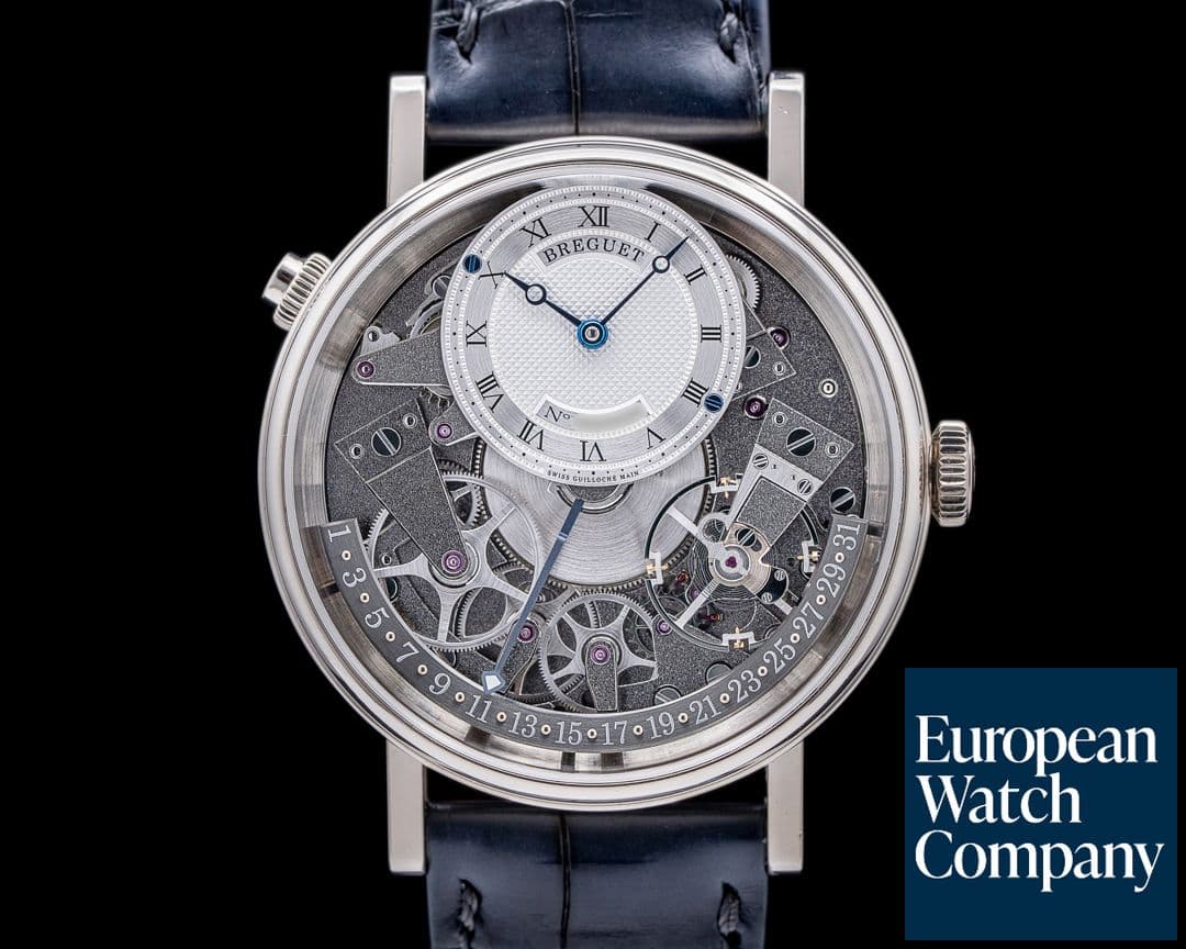Image of Breguet La Tradition 7957 Quantieme Retrograde 18k White Gold Full Set