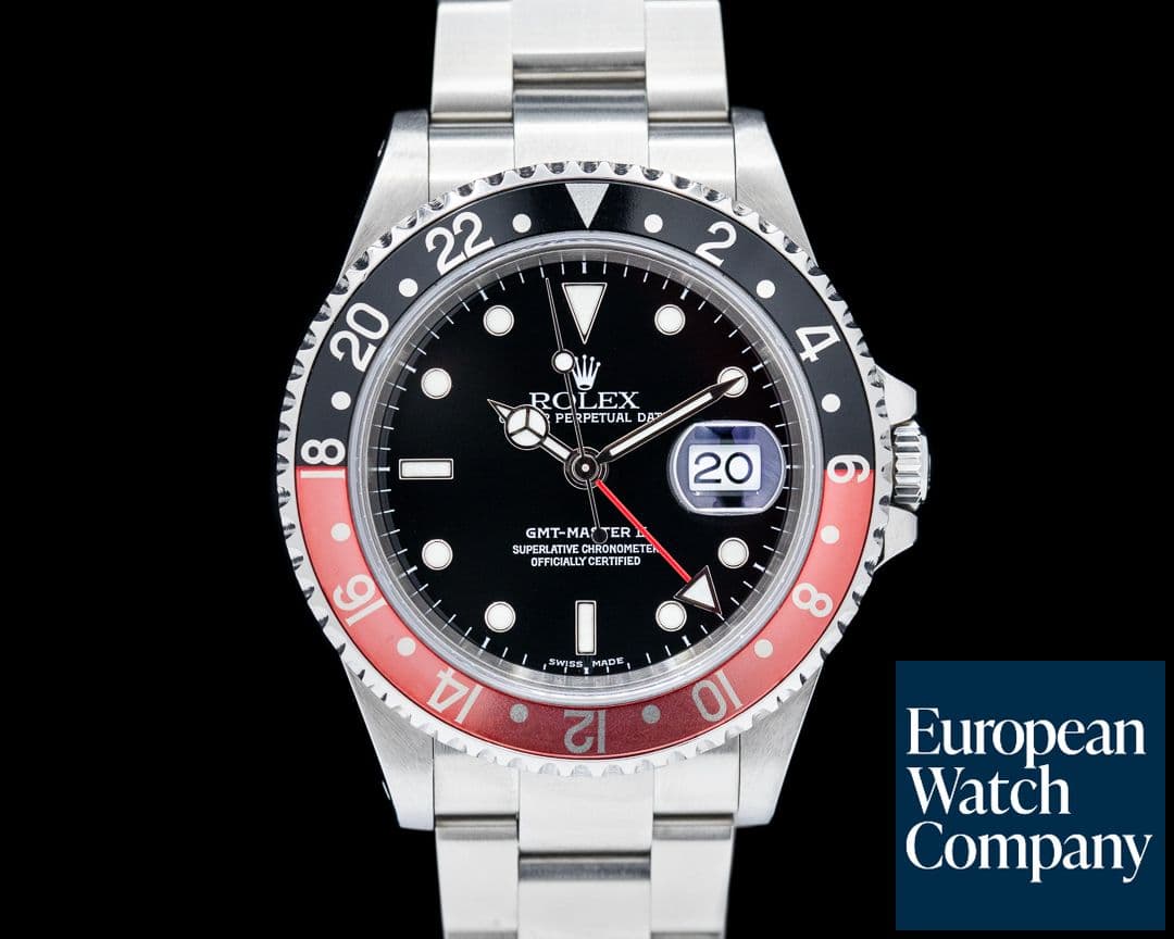 Image of Rolex GMT Master II SS Red / Black Coke Bezel FULL SET 