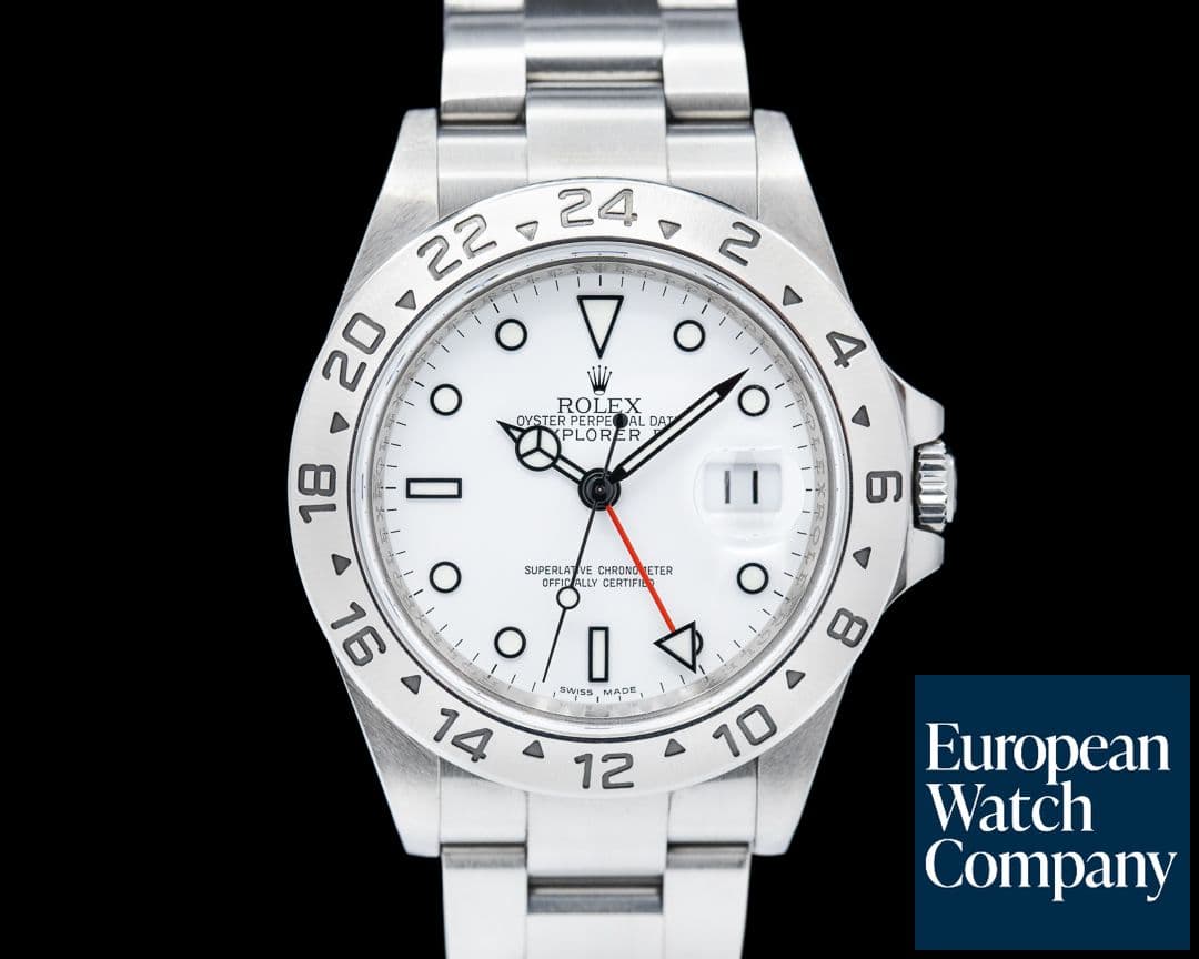 Image of Rolex Explorer II "Polar" 16570 White Dial SS
