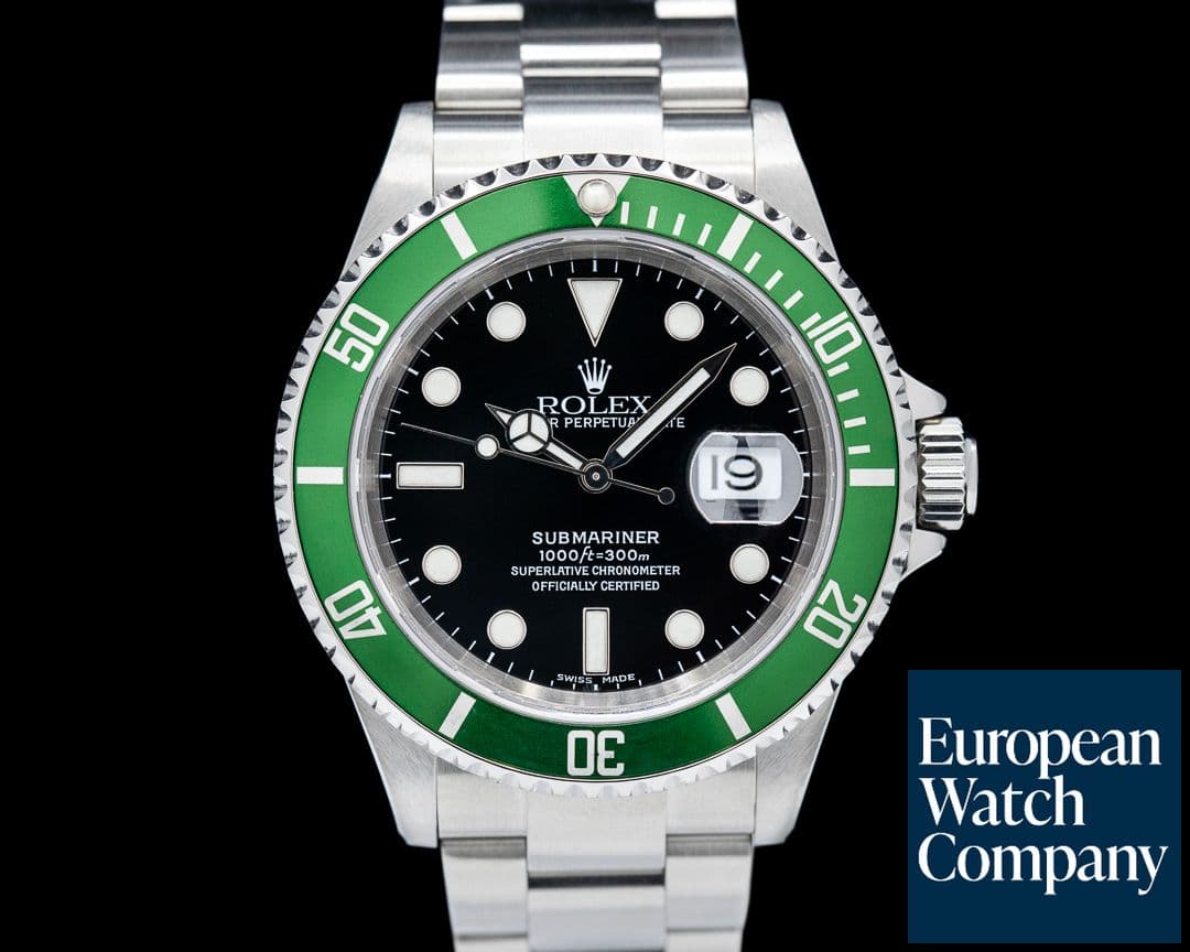 Image of Rolex Submariner 50th Anniversary SS Green Bezel 