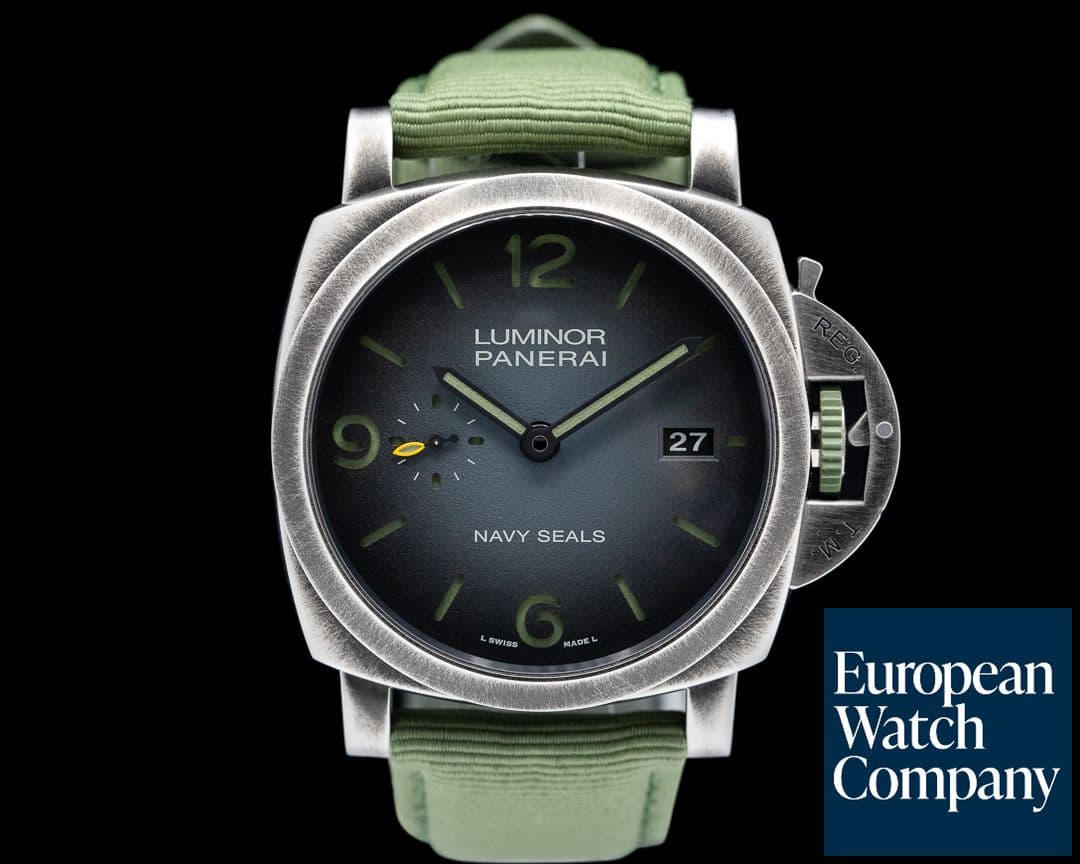 Image of Panerai Luminor Marina Navy Seals Brunito Steel 44MM LIMITED