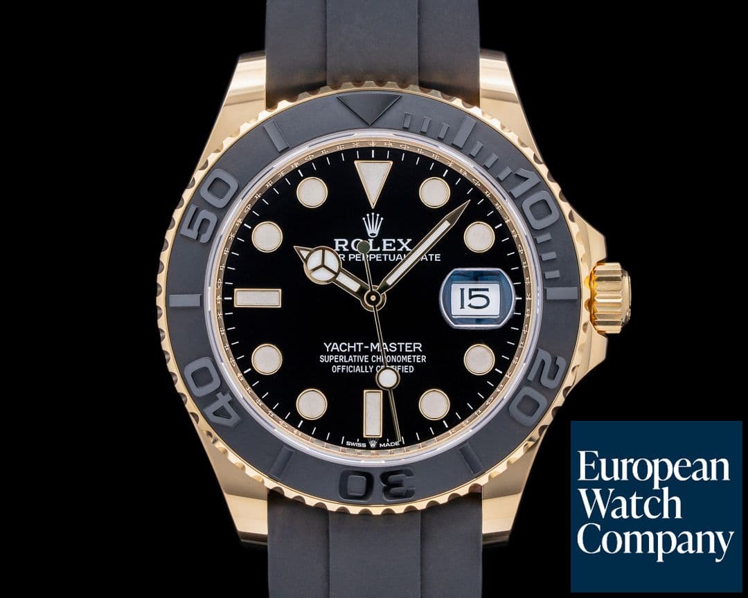 Image of Rolex Yacht Master 18K Yellow Gold / Rubber 42MM 2022