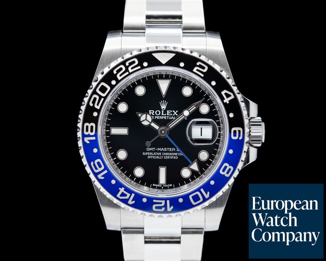 Image of Rolex GMT Master II 116710 Ceramic Batman SS Oyster Bracelet