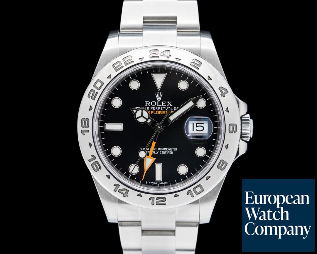 Image of Rolex Explorer II Black Dial SS