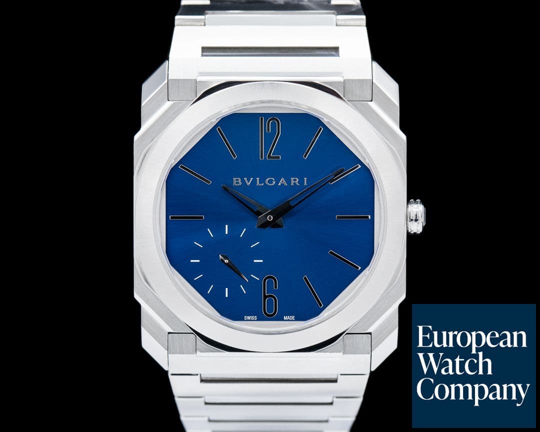 Image of Bulgari Octo Finissimo Extra Thin SS Blue Dial 40MM