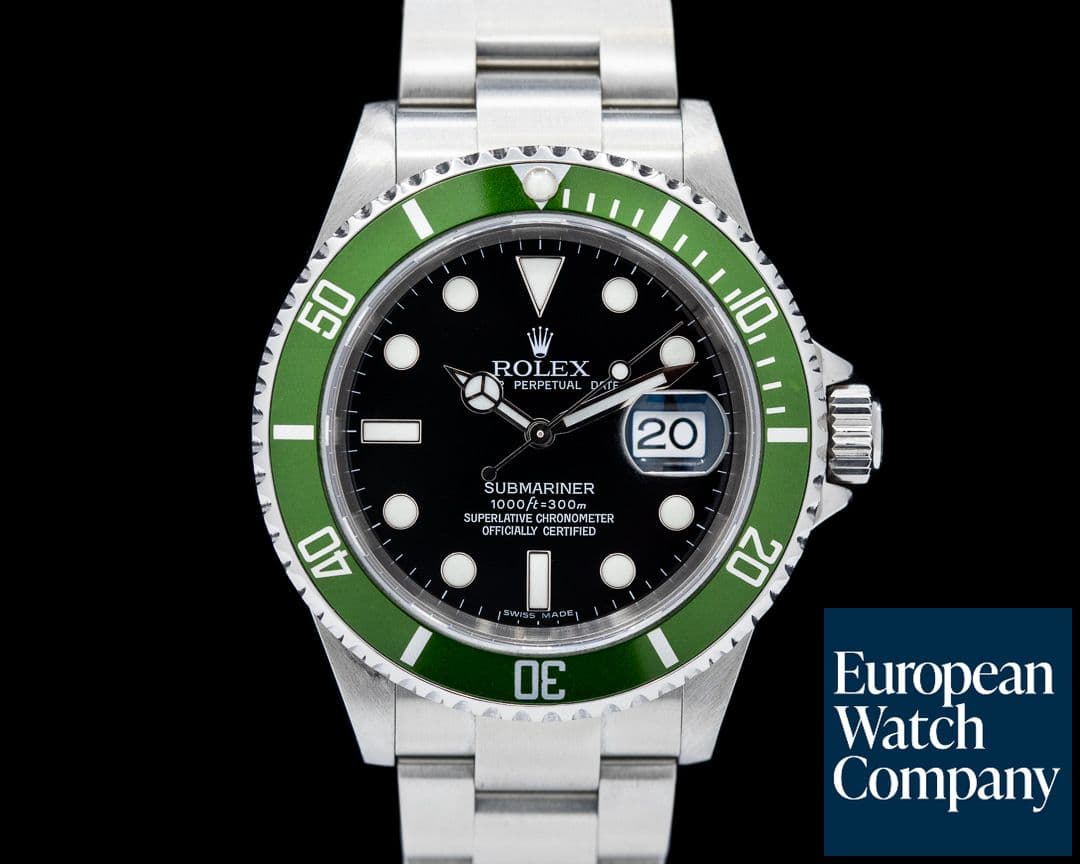 Image of Rolex Submariner 50th Anniversary "Kermit" SS Green Bezel 