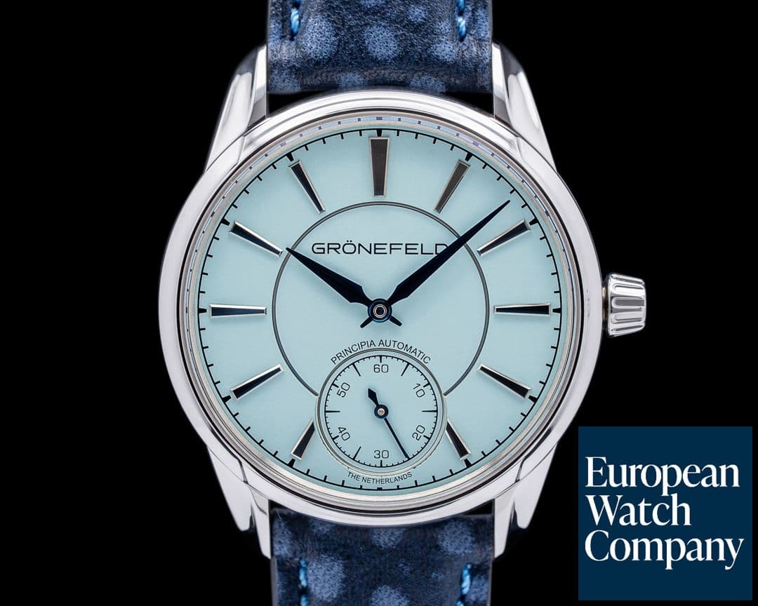 Image of Gronefeld 1941 Principia Automatic Steel Turquoise Dial