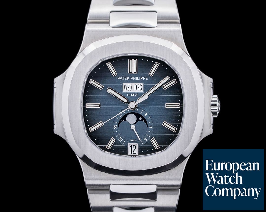 Image of Patek Philippe Nautilus Annual Calendar 5726 Moon Blue Dial SS 2022