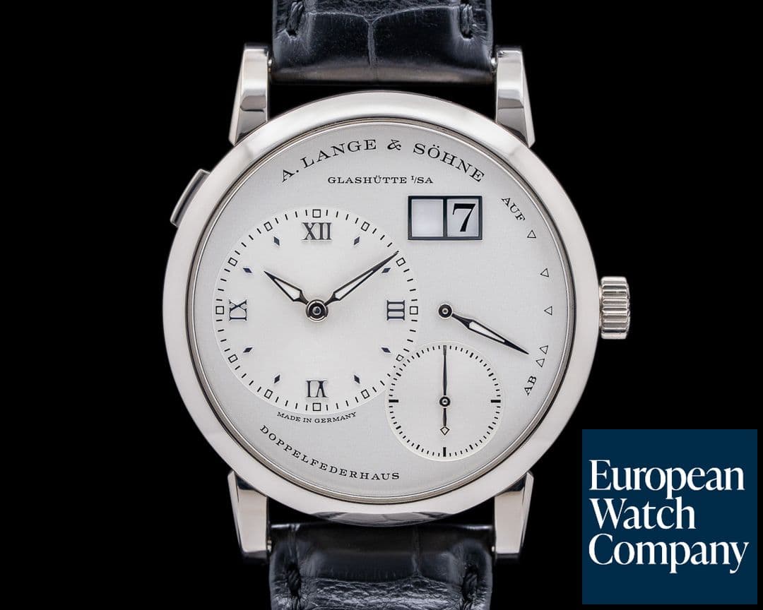 Image of A. Lange and Sohne Lange 1 18K White Gold Silver Dial NEW MOVEMENT
