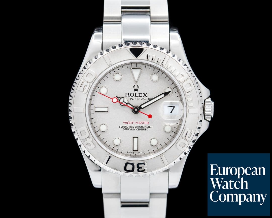 Image of Rolex Yacht Master Mid Size SS / Platinum Bezel