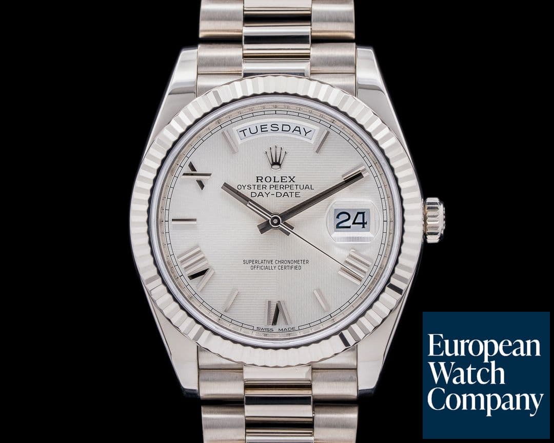 Image of Rolex Day Date 228239 President 18K White Gold Silver Dial 40MM 