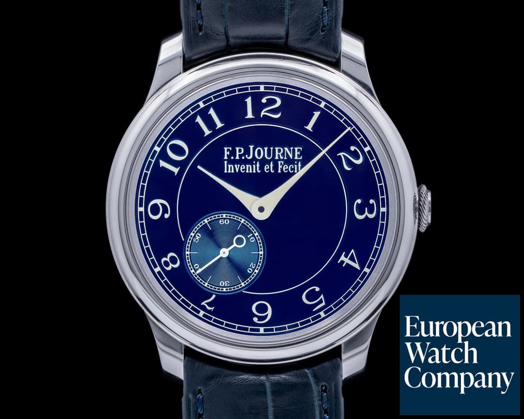Image of F. P. Journe Chronometre Bleu Tantalum Blue Dial 
