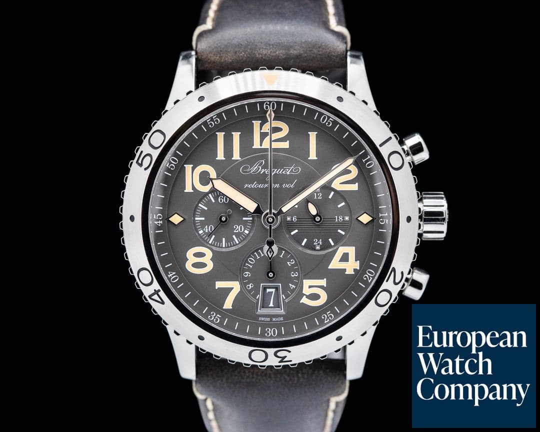 Image of Breguet Type XXI Flyback SS Grey Dial 