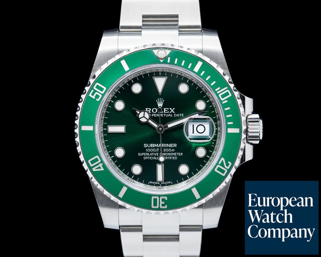 Image of Rolex Submariner "Hulk" Green Ceramic Bezel Green Dial SS