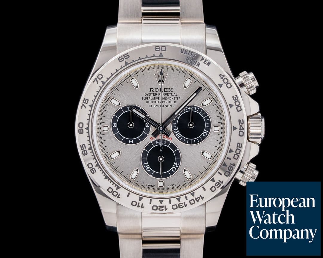 Image of Rolex Daytona 116509 Silver and Black Dial 18K White Gold