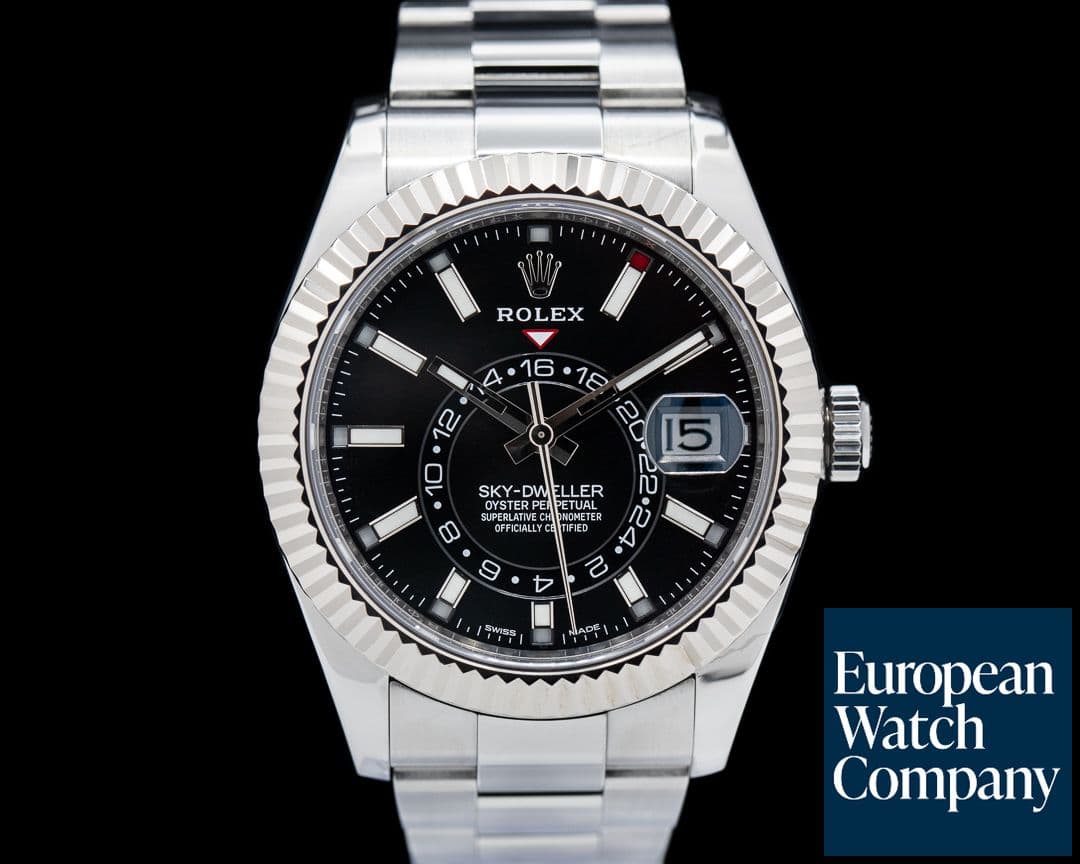 Image of Rolex Sky Dweller 326934 Steel Black SS Oyster Bracelet 