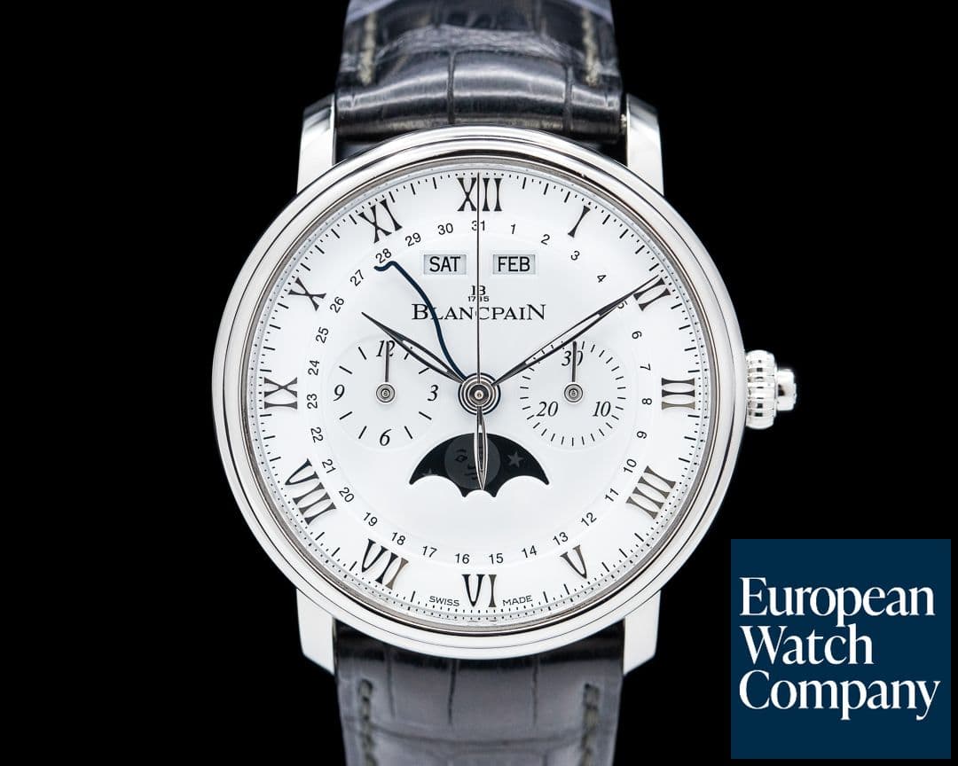 Image of Blancpain Villeret Single Button Chronograph Complete Calendar