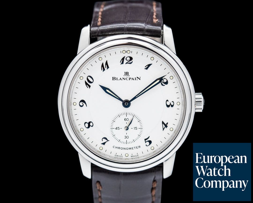 Image of Blancpain Ultra Thin White Dial Manual Wind Chronometer SS