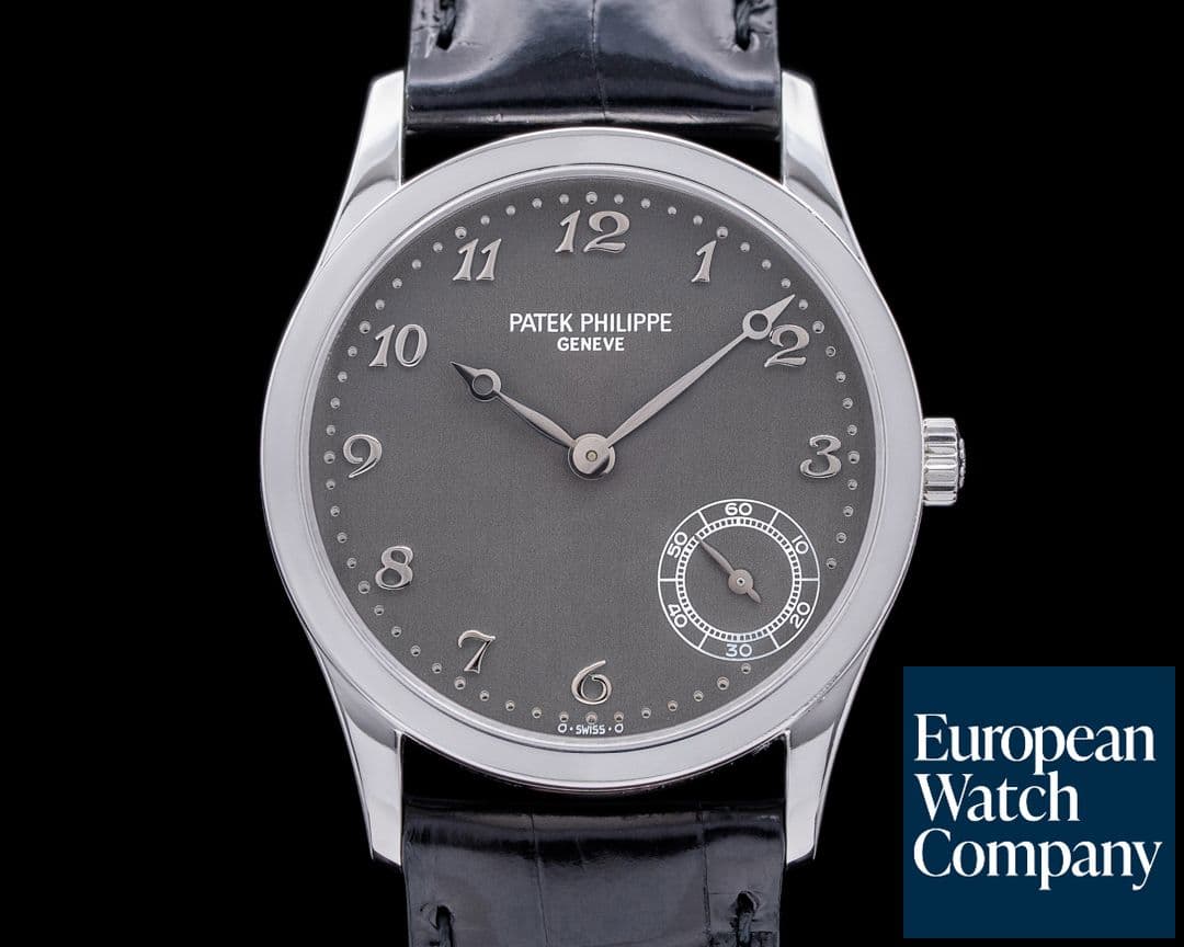 Image of Patek Philippe Calatrava Automatic Grey Arabic Dial Platinum RARE