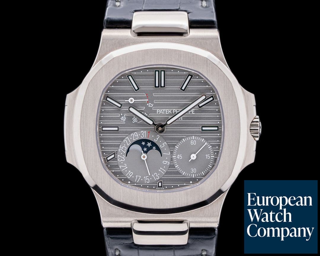 Image of Patek Philippe Nautilus 5712G Power Reserve Moonphase 18K White Gold 2022