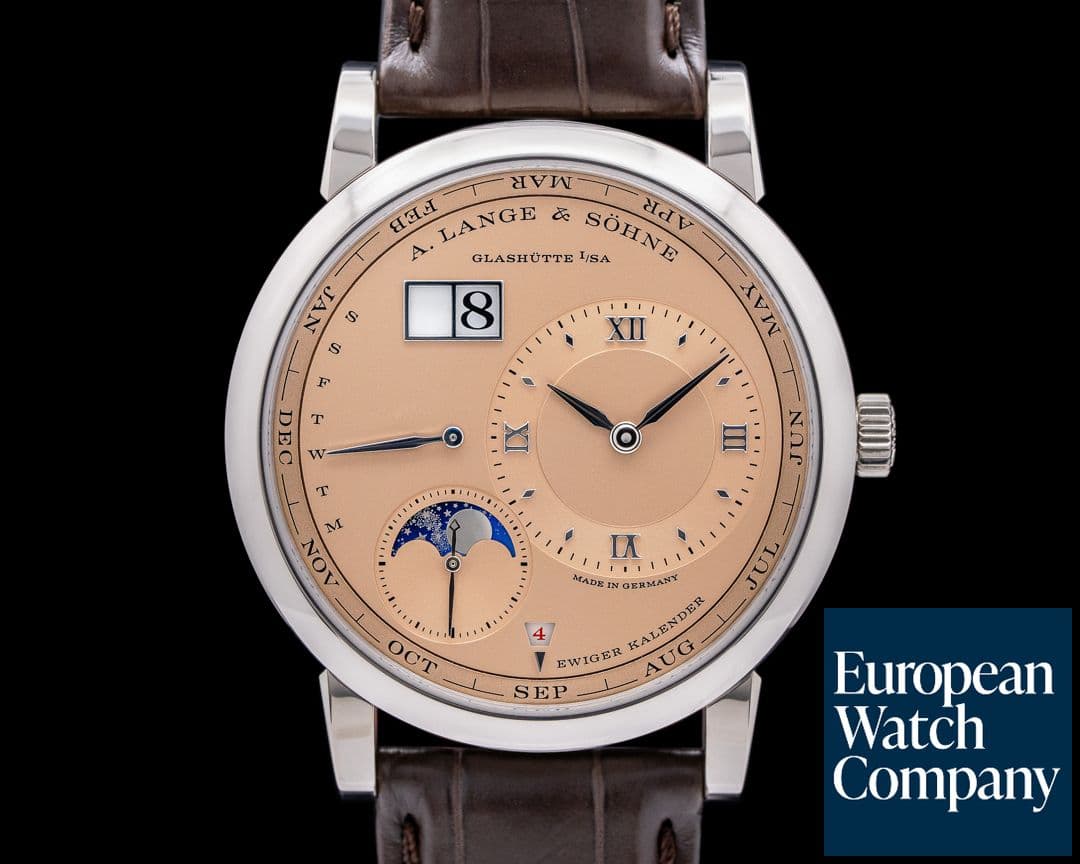 Image of A. Lange and Sohne Lange 1 Perpetual Calendar 345.056E 18k White Gold LIMITED