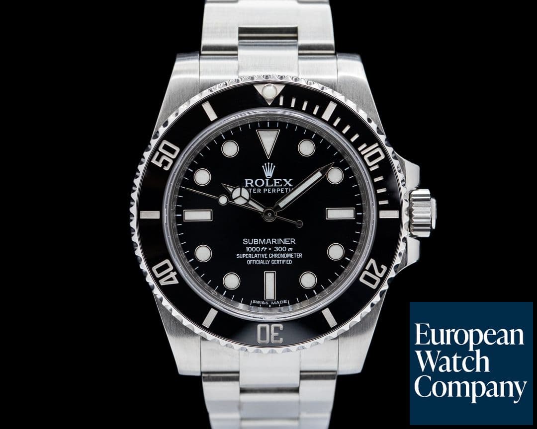 Image of Rolex Submariner 114060 No Date Ceramic Bezel SS