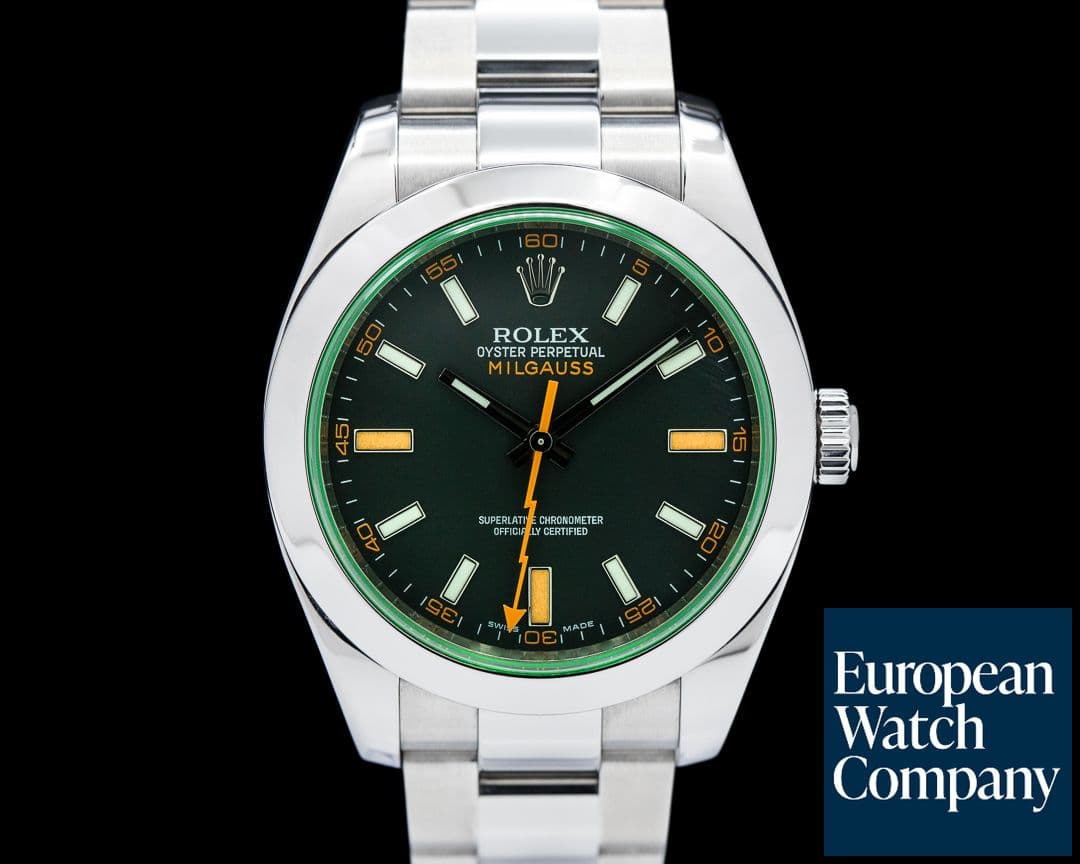Image of Rolex Milgauss 116400GV Green Crystal