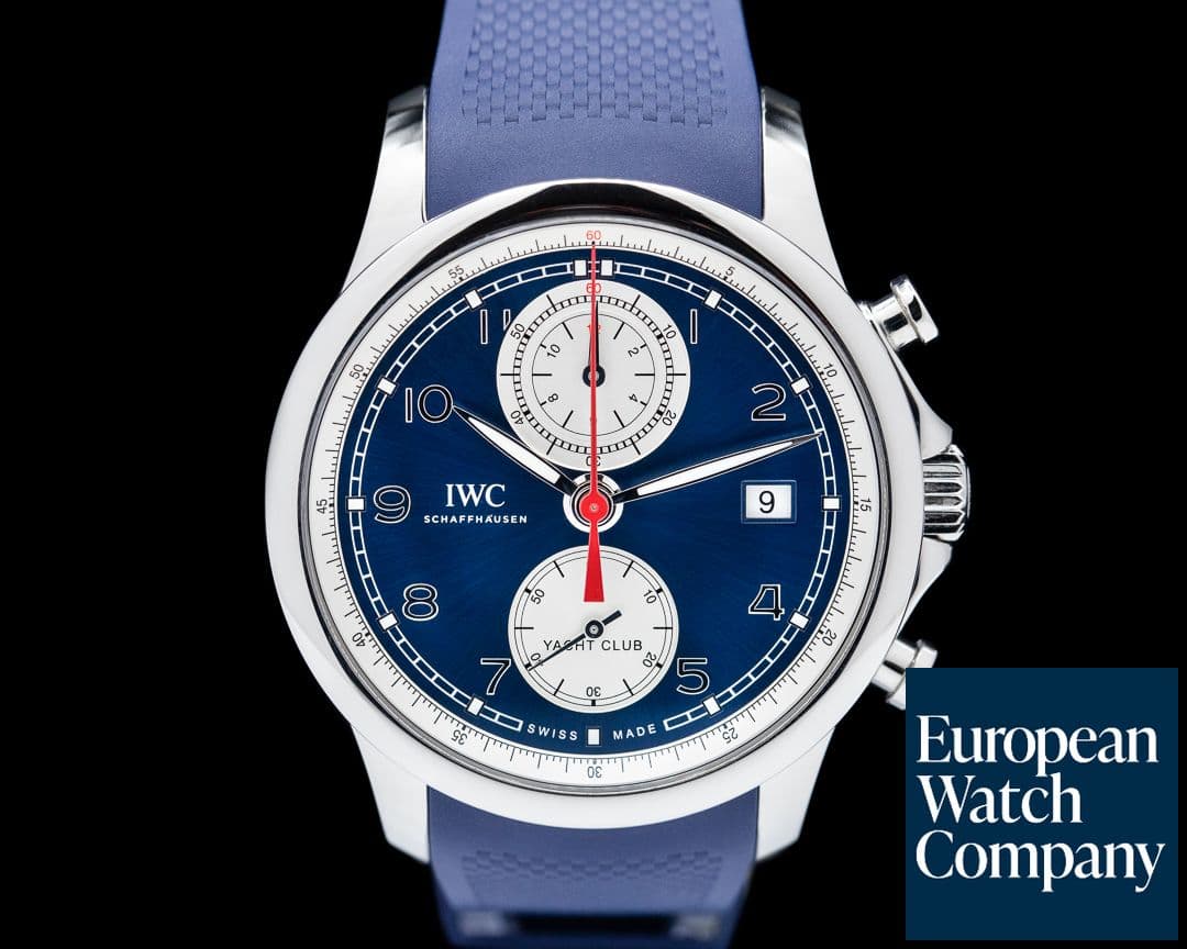 Image of IWC Portuguese Yacht Club Flyback SS Blue Dial 