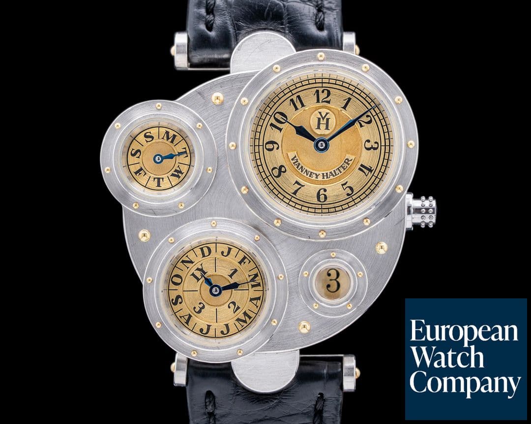Image of Vianney Halter Antiqua Perpetual Calendar Platinum / Yellow Gold Dial RARE