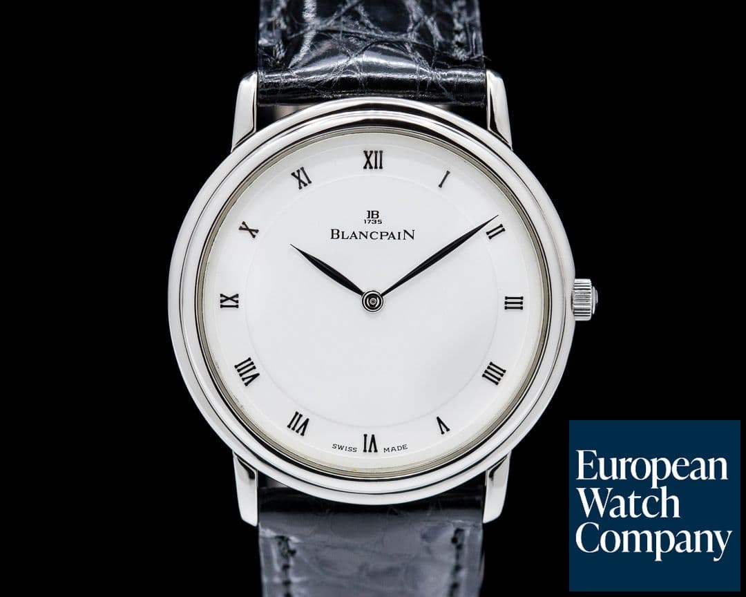 Image of Blancpain Villeret Ultra Slim Platinum Manual Wind 