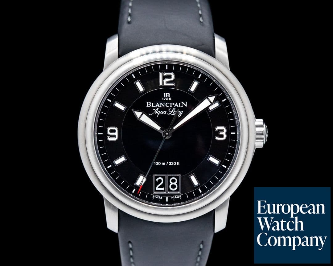 Image of Blancpain Aqualung SS Big Date SS Rubber Strap 