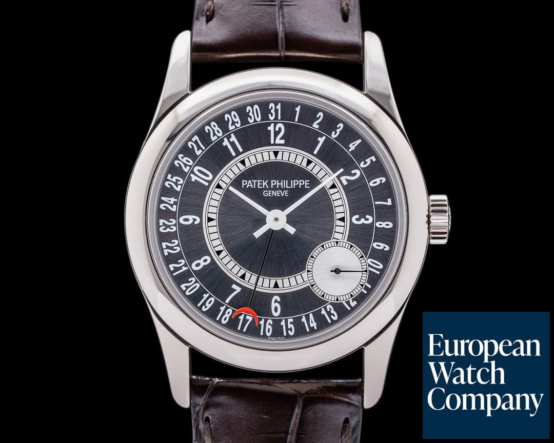 Image of Patek Philippe Calatrava 6000G Gray Dial 18K White Gold / Deployant
