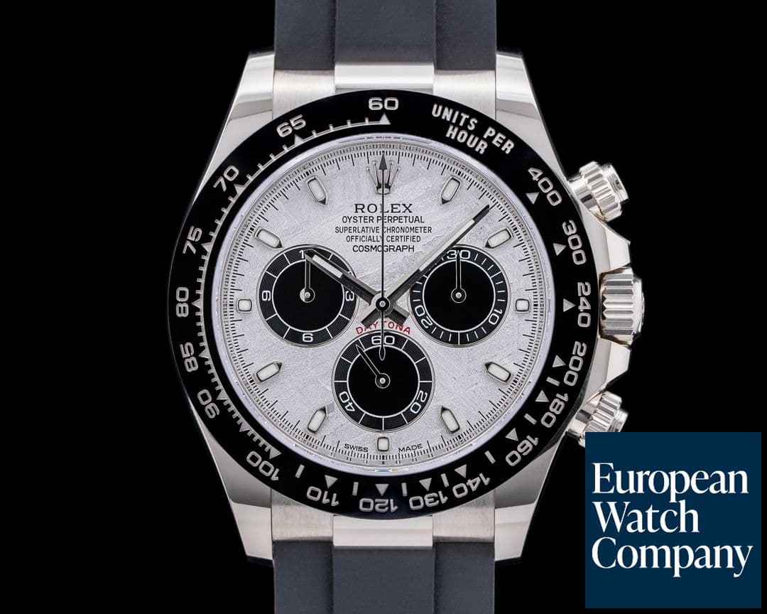 Image of Rolex Daytona 116519 18K WG Ceramic Oysterflex METEORITE Dial UNWORN