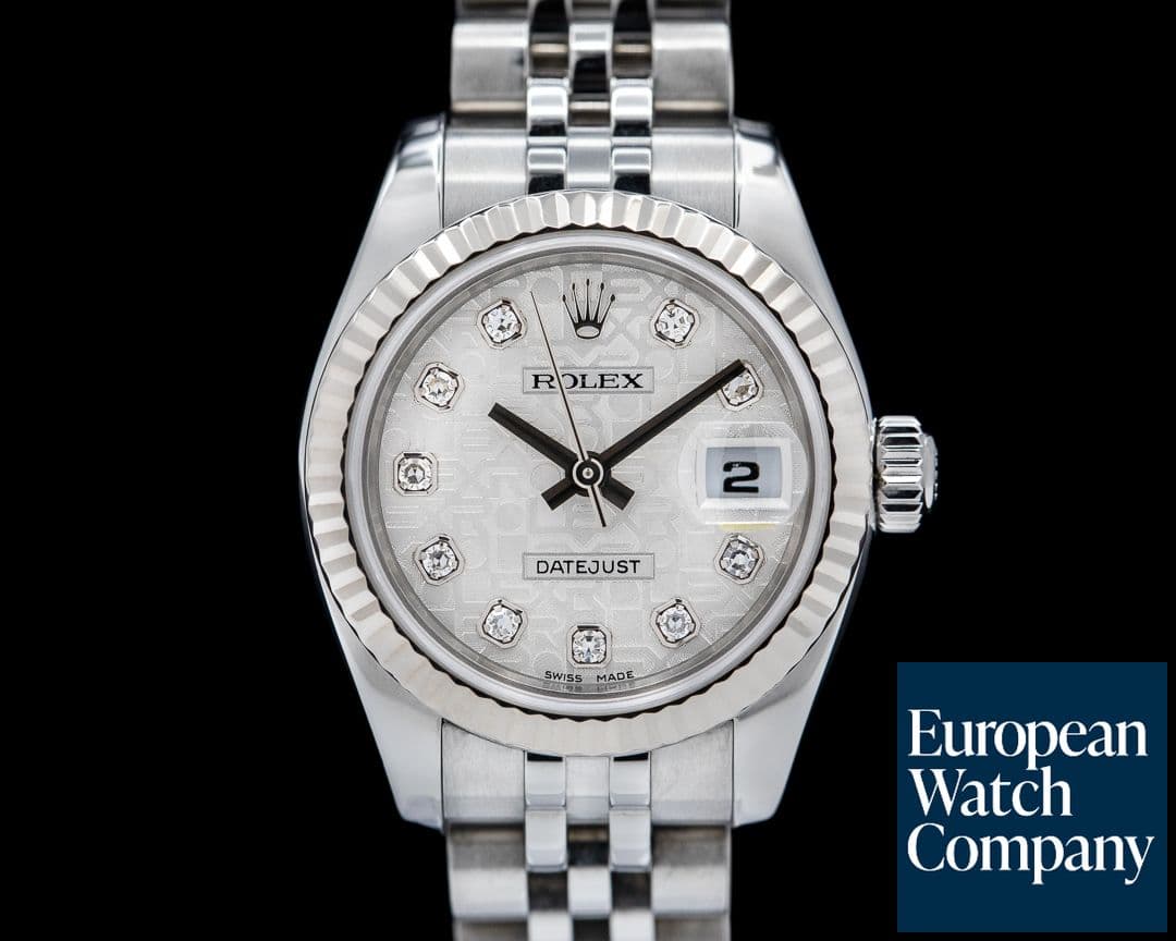 Image of Rolex Lady Datejust White Diamond Motif Dial Jubilee SS / SS