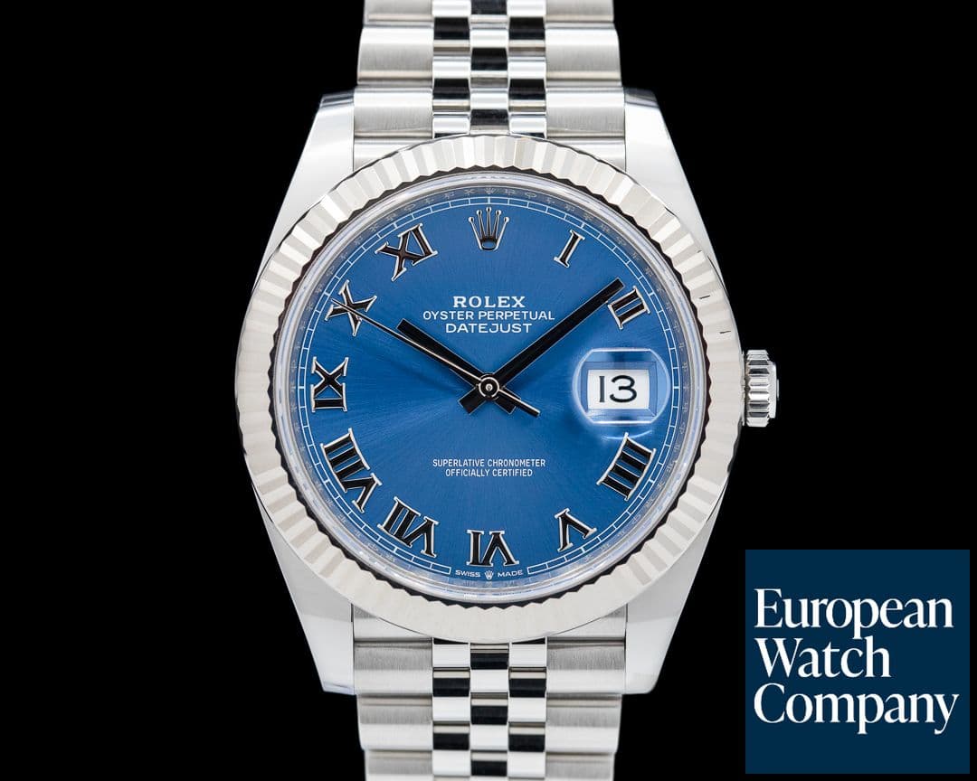 Image of Rolex Datejust 41 Blue Roman Dial SS / Jubilee