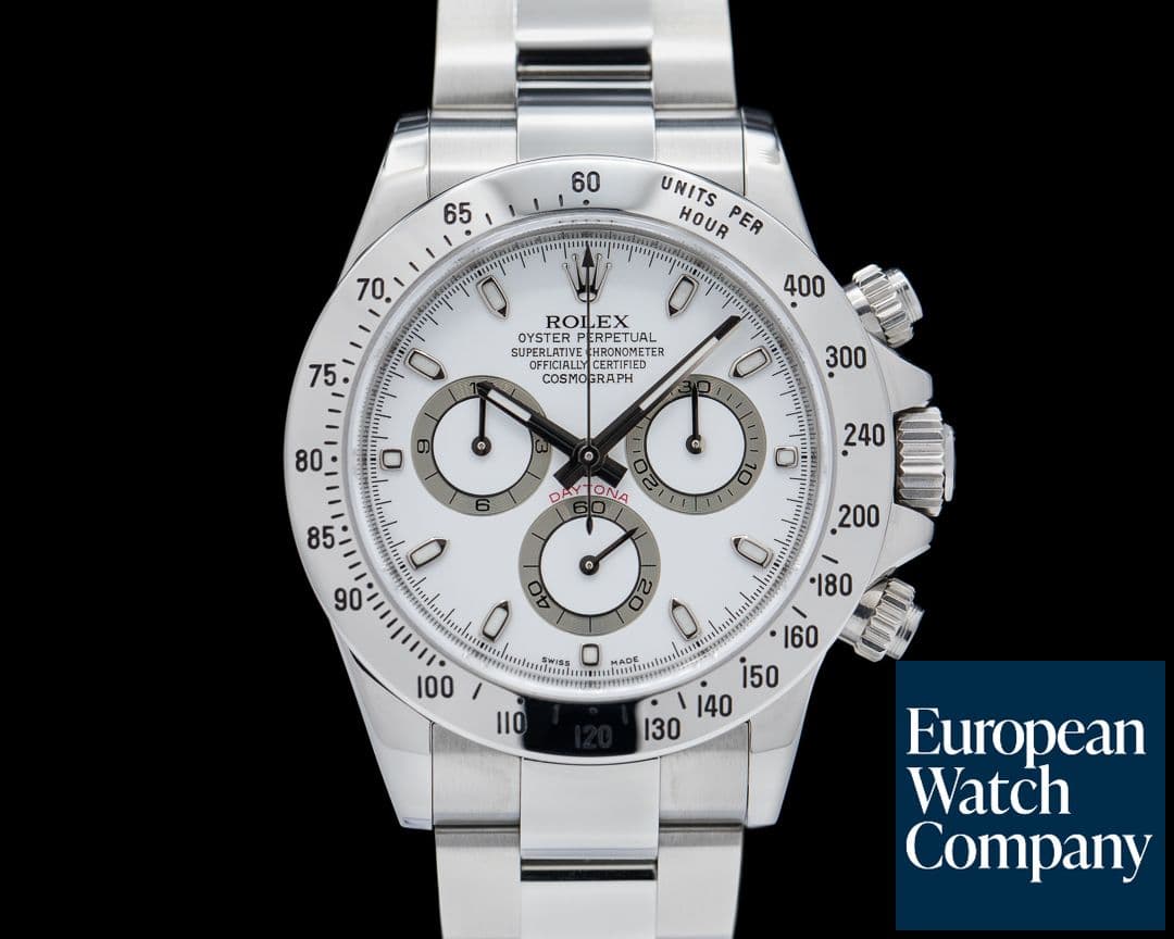 Image of Rolex Daytona 116520 White Dial SS Full Set