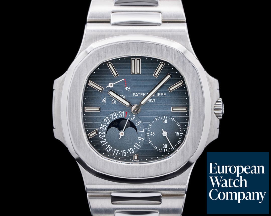 Image of Patek Philippe Jumbo Nautilus 5712 Moonphase Power Reserve SS FIRST GENERATION