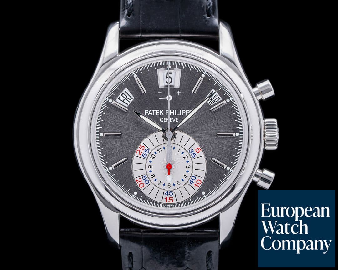 Image of Patek Philippe Annual Calendar 5960P Chronograph Platinum Grey Dial 