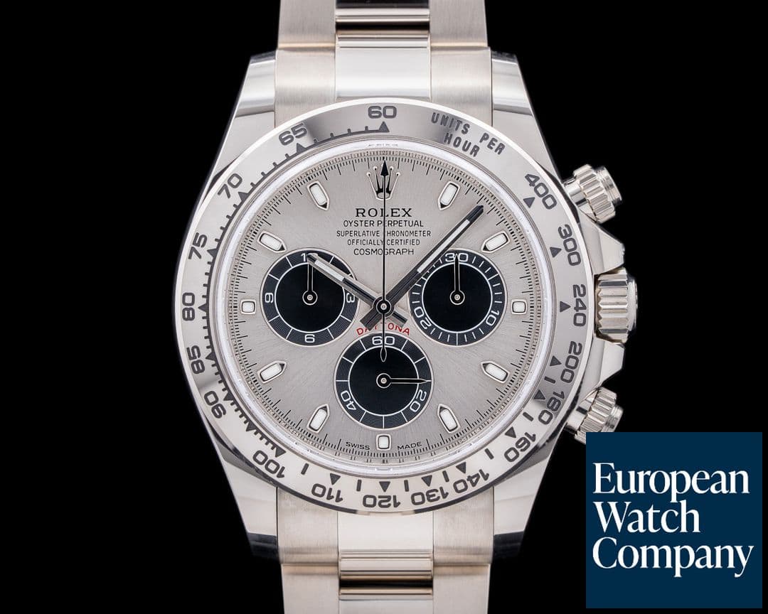 Image of Rolex Daytona 116509 Silver and Black Dial 18K White Gold