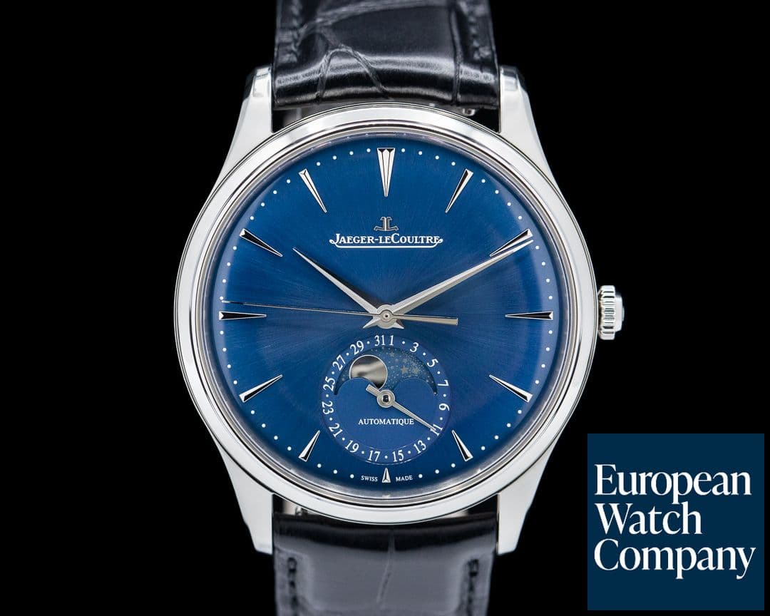 Image of Jaeger LeCoultre Master Ultra Thin Moon SS Blue Dial 