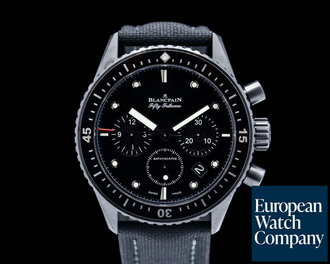Image of Blancpain Fifty Fathoms Bathyscaphe Ceramic Flyback Chronograph