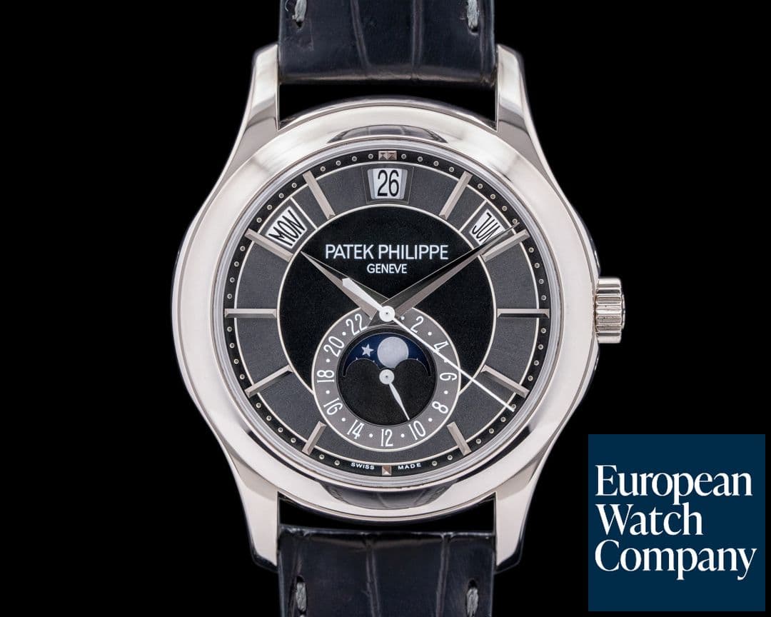 Image of Patek Philippe Annual Calendar Rhodium Dial 18K White Gold 
