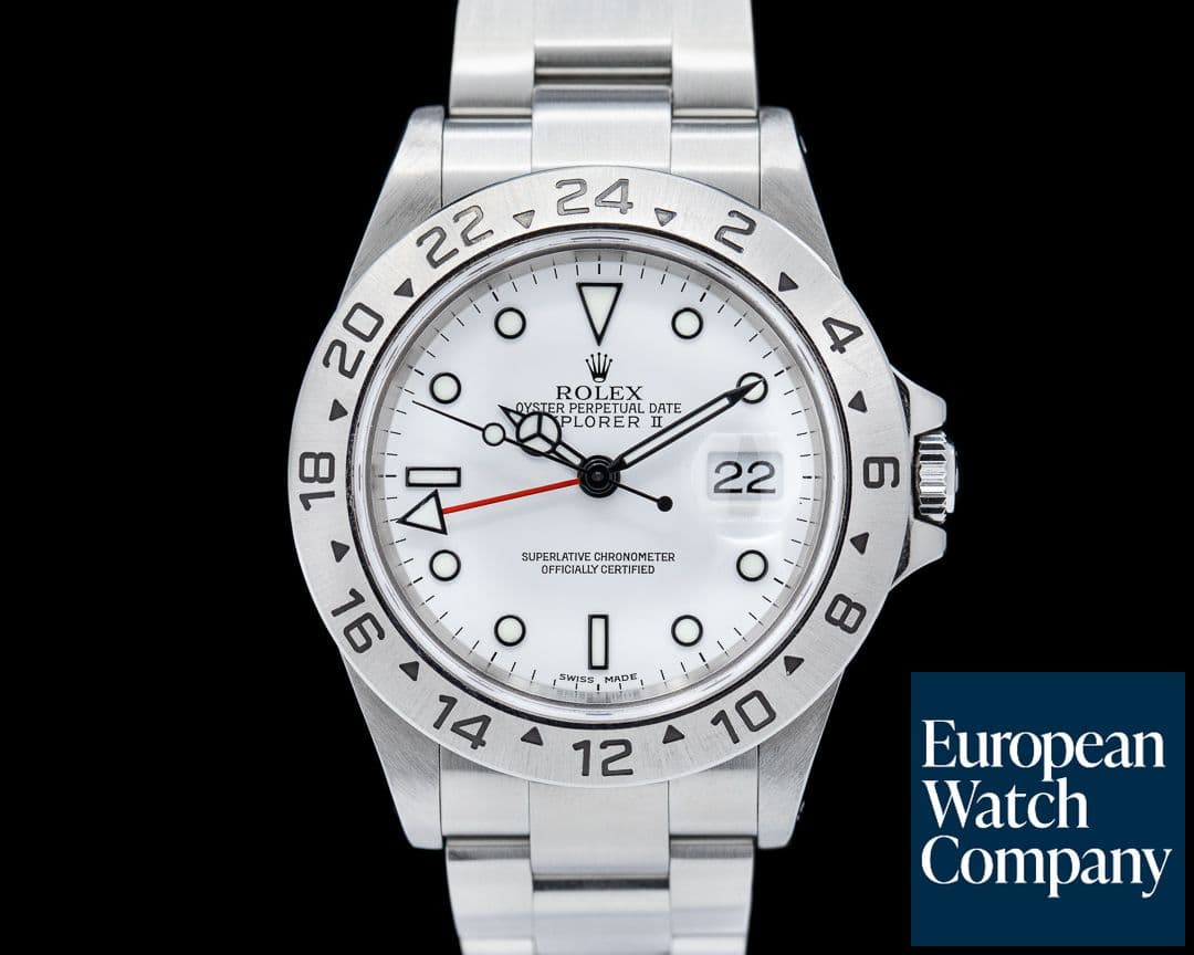 Image of Rolex Explorer II "Polar" 16570 White Dial SS