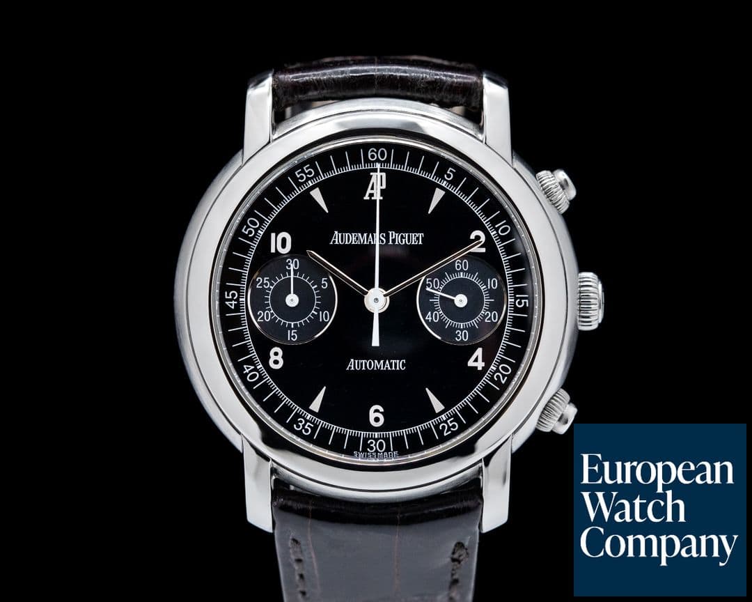 Image of Audemars Piguet Jules Audemars Chronograph SS Black Dial 