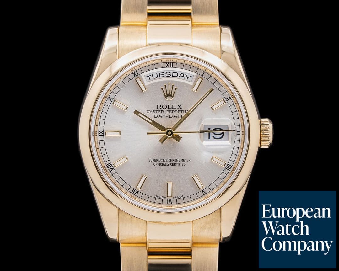 Image of Rolex Day-Date YG/YG Silver Dial K Series