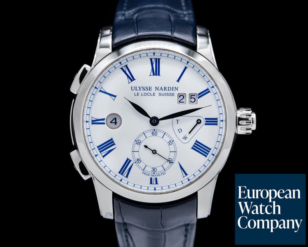 Image of Ulysse Nardin Classic Dual Time SS 42MM Grand Feu Enamel Dial