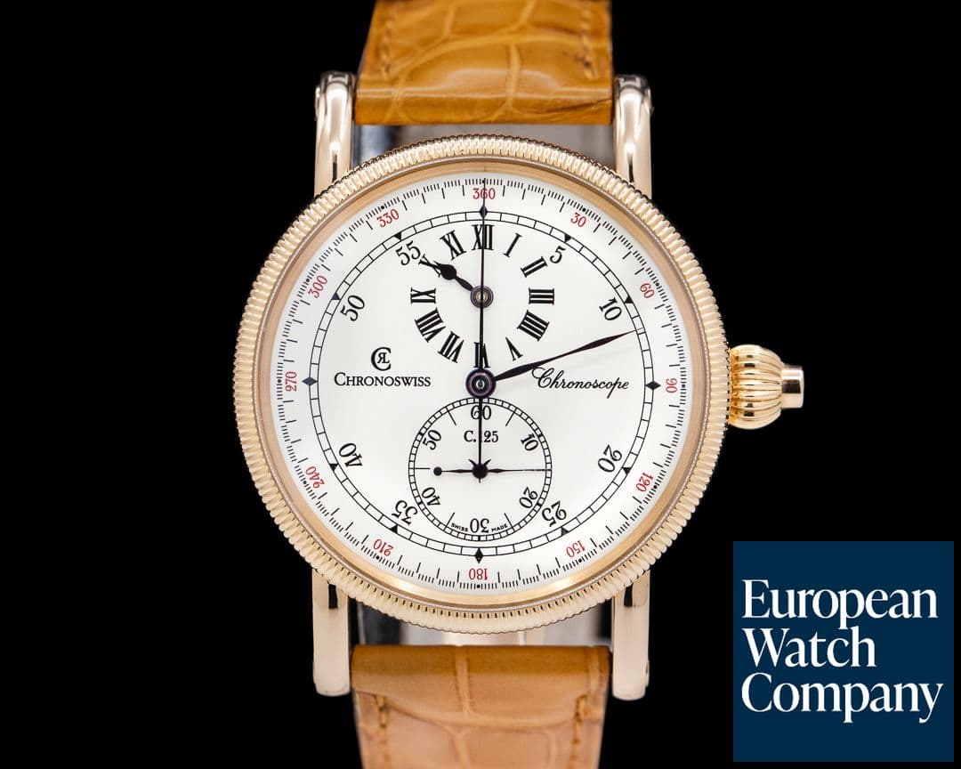 Image of Chronoswiss Chronoscope Monopusher Chronograph 18k RG LIMITED