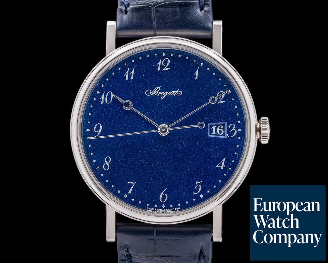 Image of Breguet Classique 5177BB Automatic Blue Enamel Dial 18K White Gold