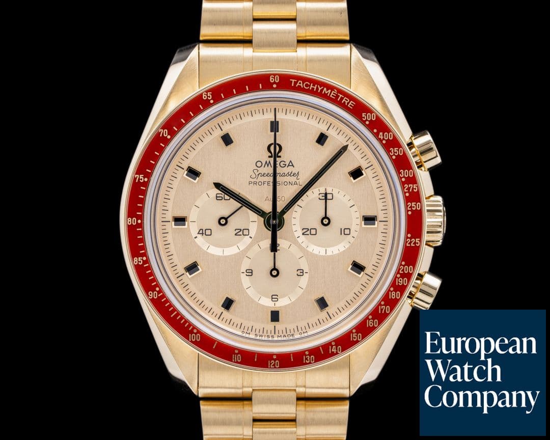 Image of Omega Apollo XI 50th Anniversary Speedmaster 18K Yellow Gold 